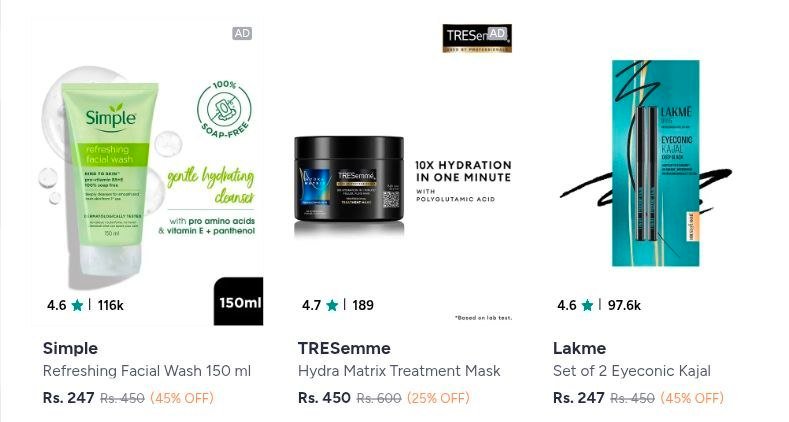 Myntra Beauty Mega Sale Extra 10 Grab Your Favorites From Top Brands Likelakm Dove Tresemm Garnier Simple Vaseline Pond S Clinic Plus Extra 10 On