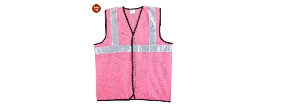 Loot 356safety Jacket Reflective High Visibility Use For Airport Construction Emergency Landscaping Paving Traffic Sanitation Security Guard Engineering Jacket 60gsm Mesh Ak-605 (pack