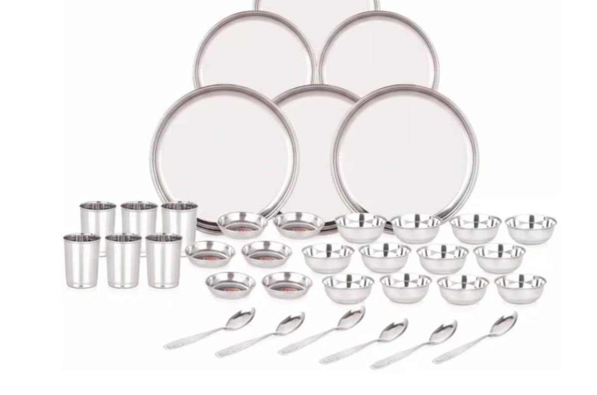 900apply Coupon 90036 Pieces Stainless Steel Dinnerware Dinner Set - 6