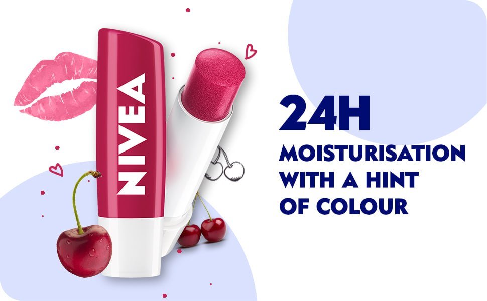 Nivea Cherry Shine 4 8g Lip Balm 112
