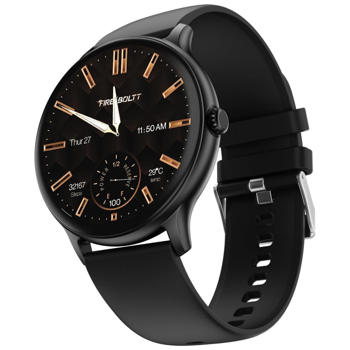 Fire-boltt Phoenix Pro Round Smart Watch 1 39 Hd Display With Bluetooth Calling 1 199