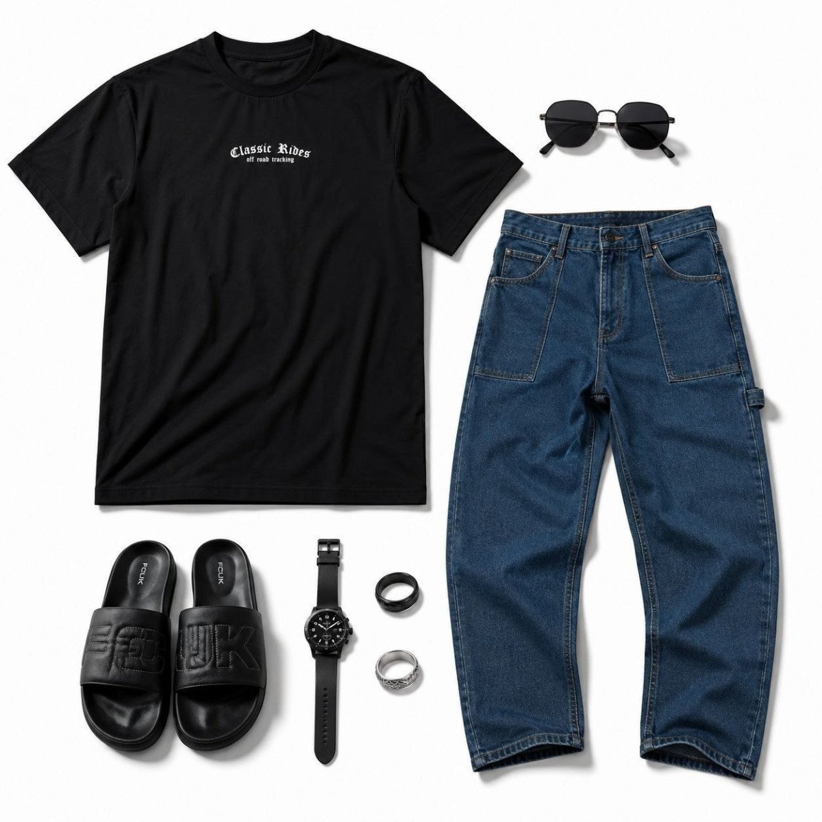 T Shirt 286jeans 500slides 431