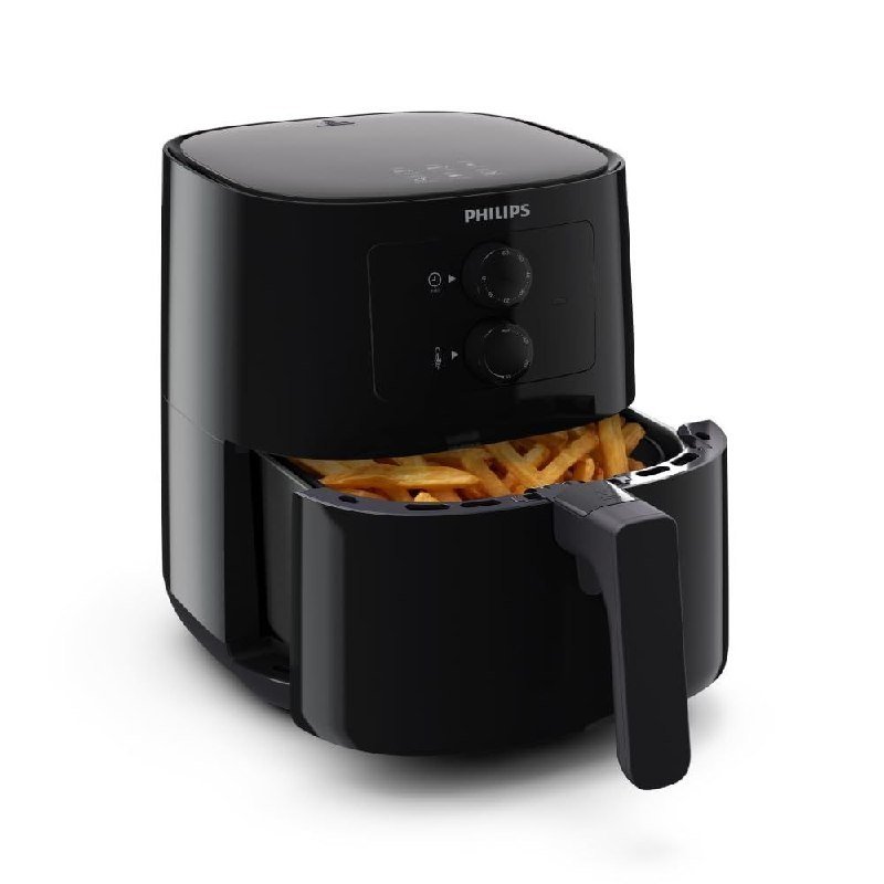 247philips Air Fryer Hd9200 90 Uses Up To 90 Less Fat 1400w 4 1 Liter With Rapid Air Technology (black) Large
