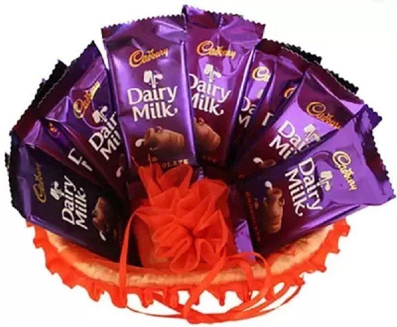 Cadbury Surprise Gift Chocolate Hamper With Beautiful Basket Bars (9 X 1 Units) - 160 Gm