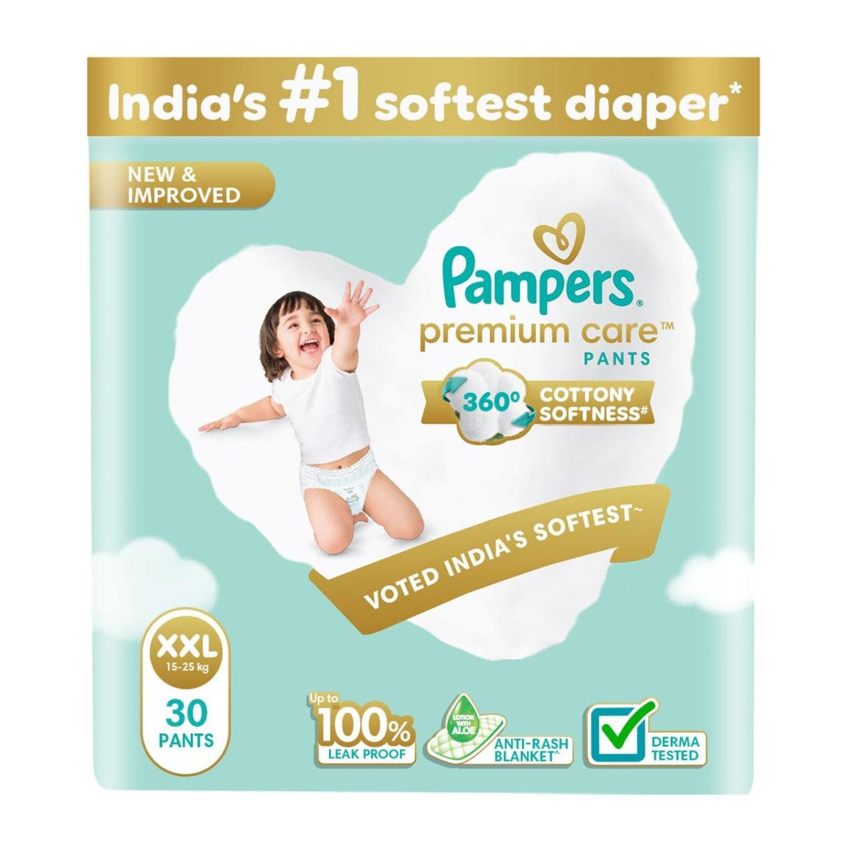 Pampers Premium Care Pant Style Baby Diapers Xx-large (xxl Size) 30 Count 575