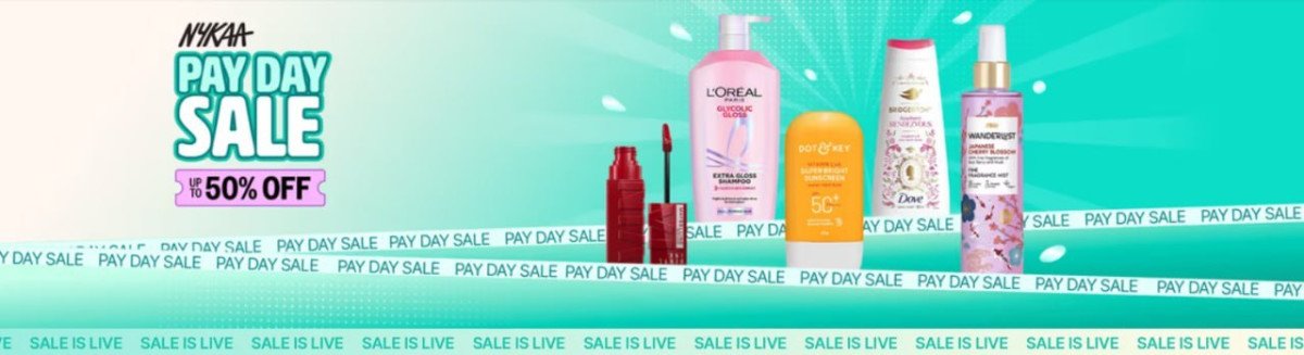 Nykaa Payday Sale Is Live Up To 50 On Beauty Essentials Makeup Skincare Haircare Fragrance More Top Brands At Unbeatable Prices Shop Now Sto
