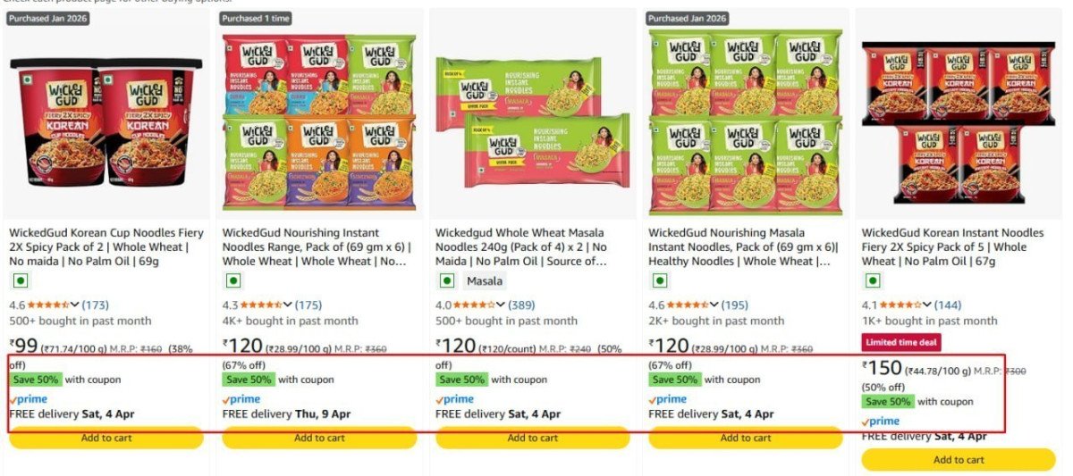 Noodles Loot Starts 49 Apply 50 Coupon