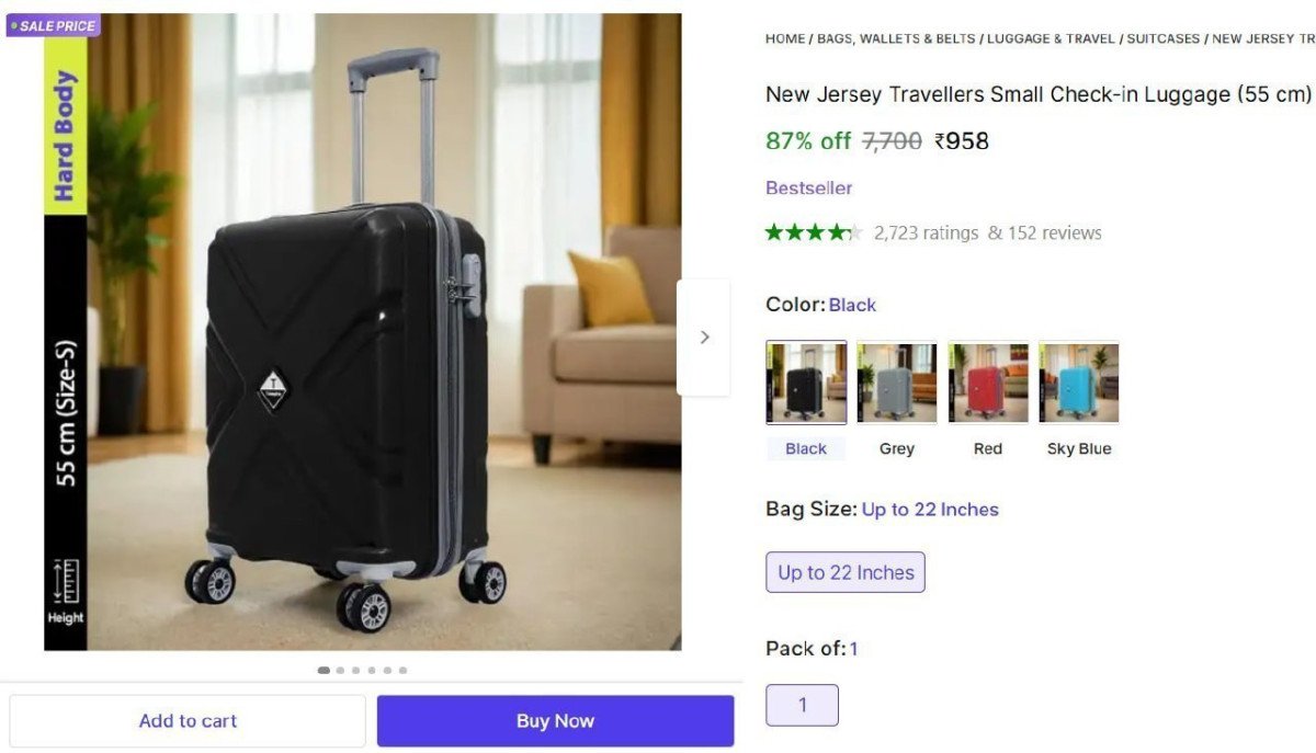 Hard Body Check-in Luggage At 958