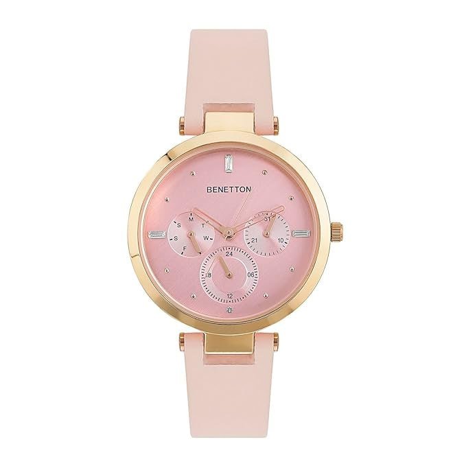 United Colors Of Benetton Women Pink Round Dial Analog Watch 1 997