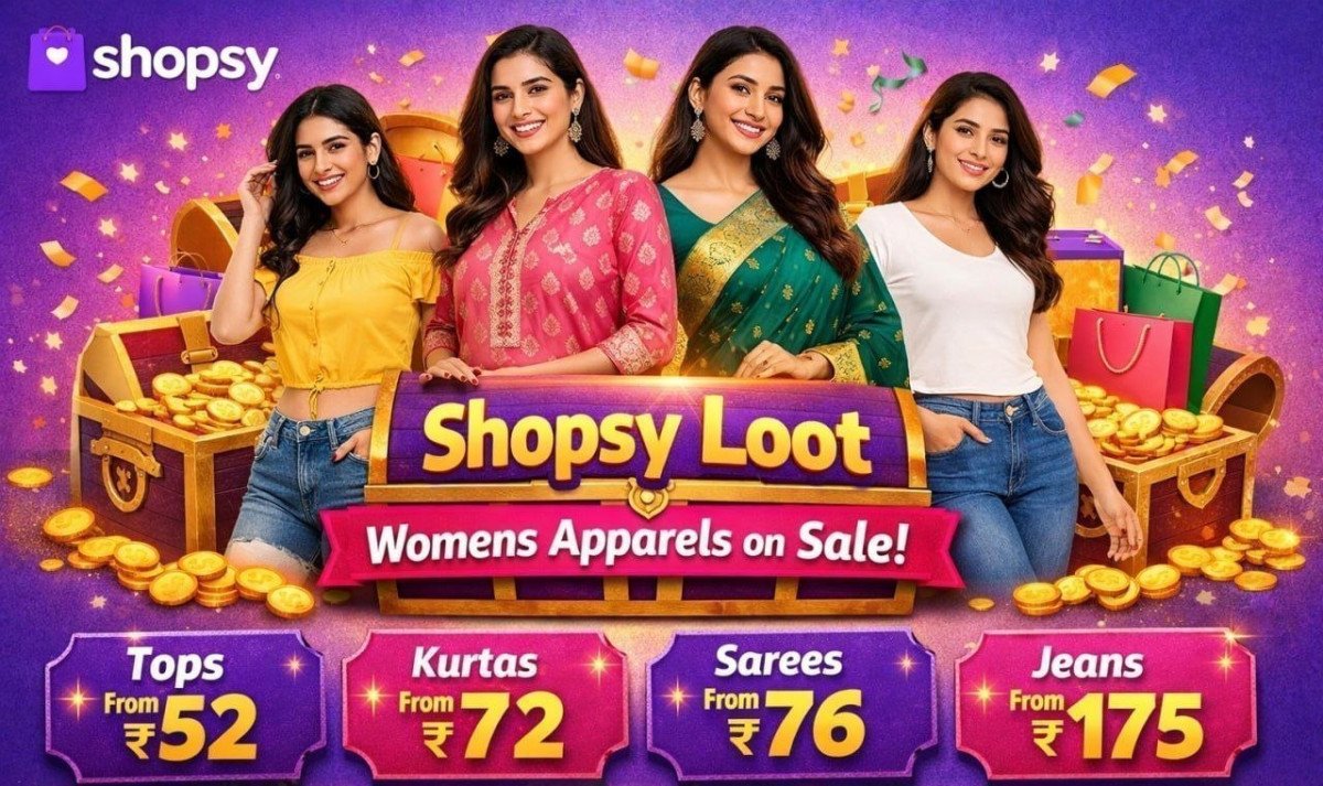 Shopsy Loot - Womens Apparels On Sale Tops From 52 Kurtas From 72 Sarees From 76 Jeans From 175 Sort Low To High Check Min Buy Qnty