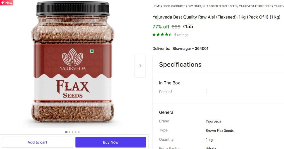 Kg Flax Seeds 155