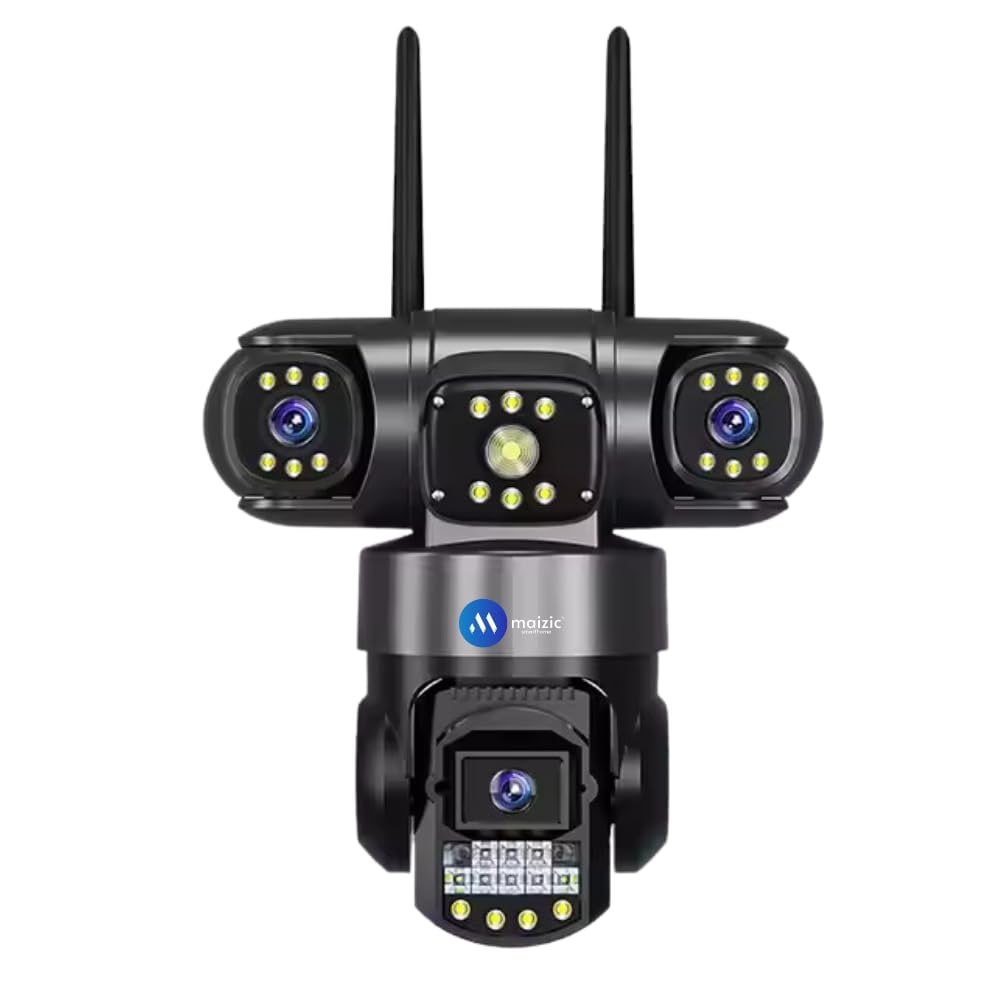 Maizic Smarthome Batman Black 3in1 Hd Wifi Cctv Camera Three Lens 3 Screen 