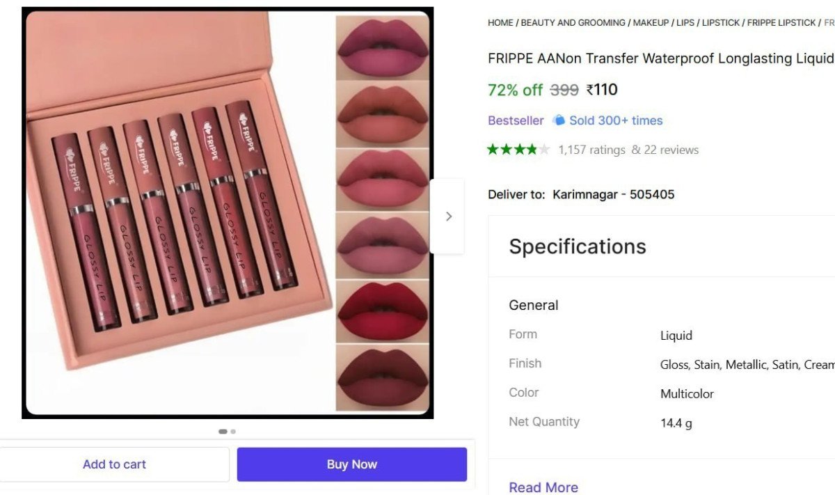 Lipstick Combo Pack Of 5 110