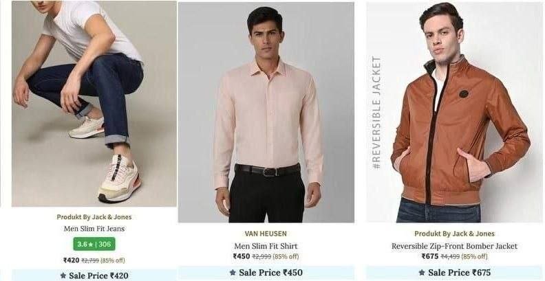 Ajio Loot 85 On Top Branded Clothing Mens Women Best Filtered Branded Stock