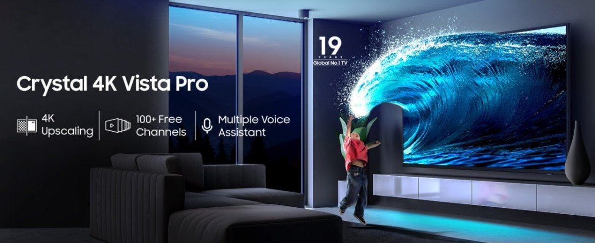 Samsung 138 Cm (55 Inches) Crystal 4k Vista Pro Ultra Hd Smart Led Tv 36 990apply 4000 Coupon 3000 With Hdfc Credit Card