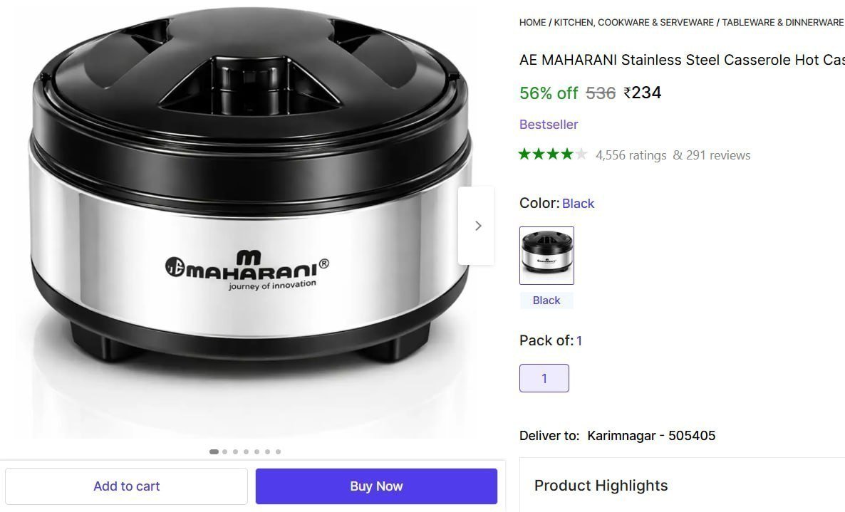 Thermoware Casserole (1200 Ml) 234
