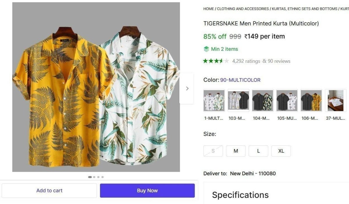 Men S Printed Shirts Meeshoandshopsyy 149 Min Buy - 2