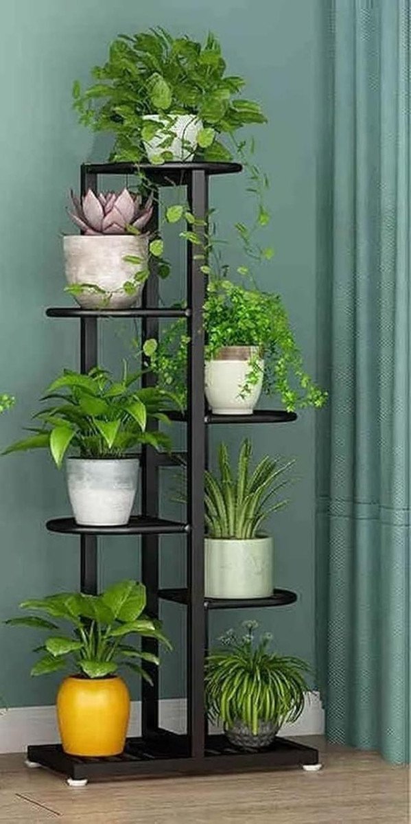 Eylex Plant Stand Metal 6 Tier Multiple Flower Pot Holder Shelf Indoor Outdoor Planter Display 899