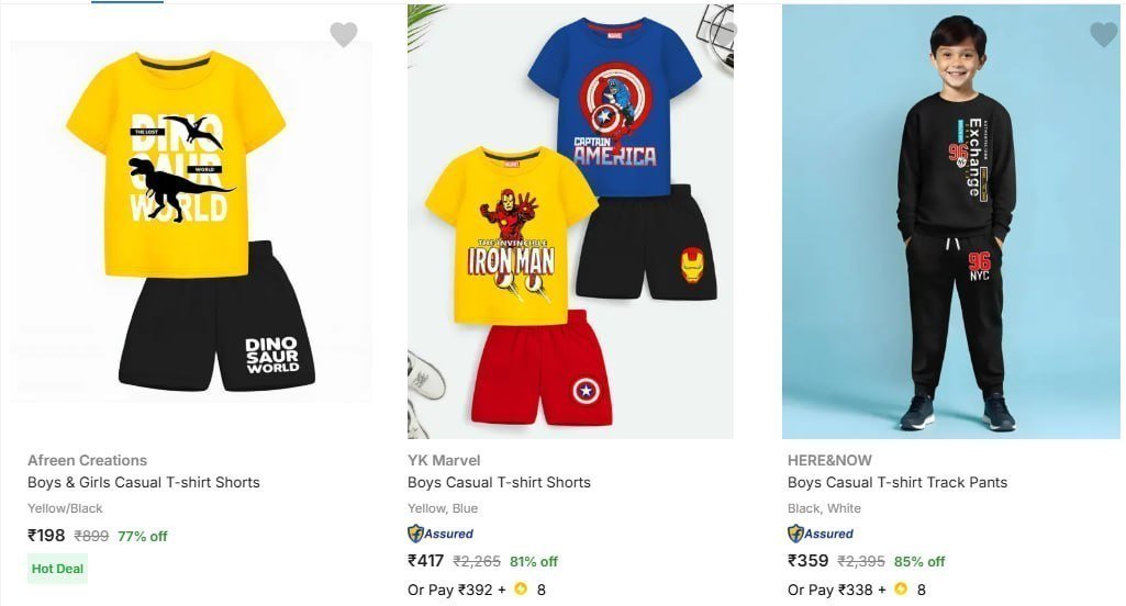 Flipkart Kids Combo Sets Premium Quality Pocket-friendly Outfits For Kids Y K Disney Combos Under 499 Shop Now Hurry Limited Stock Grab