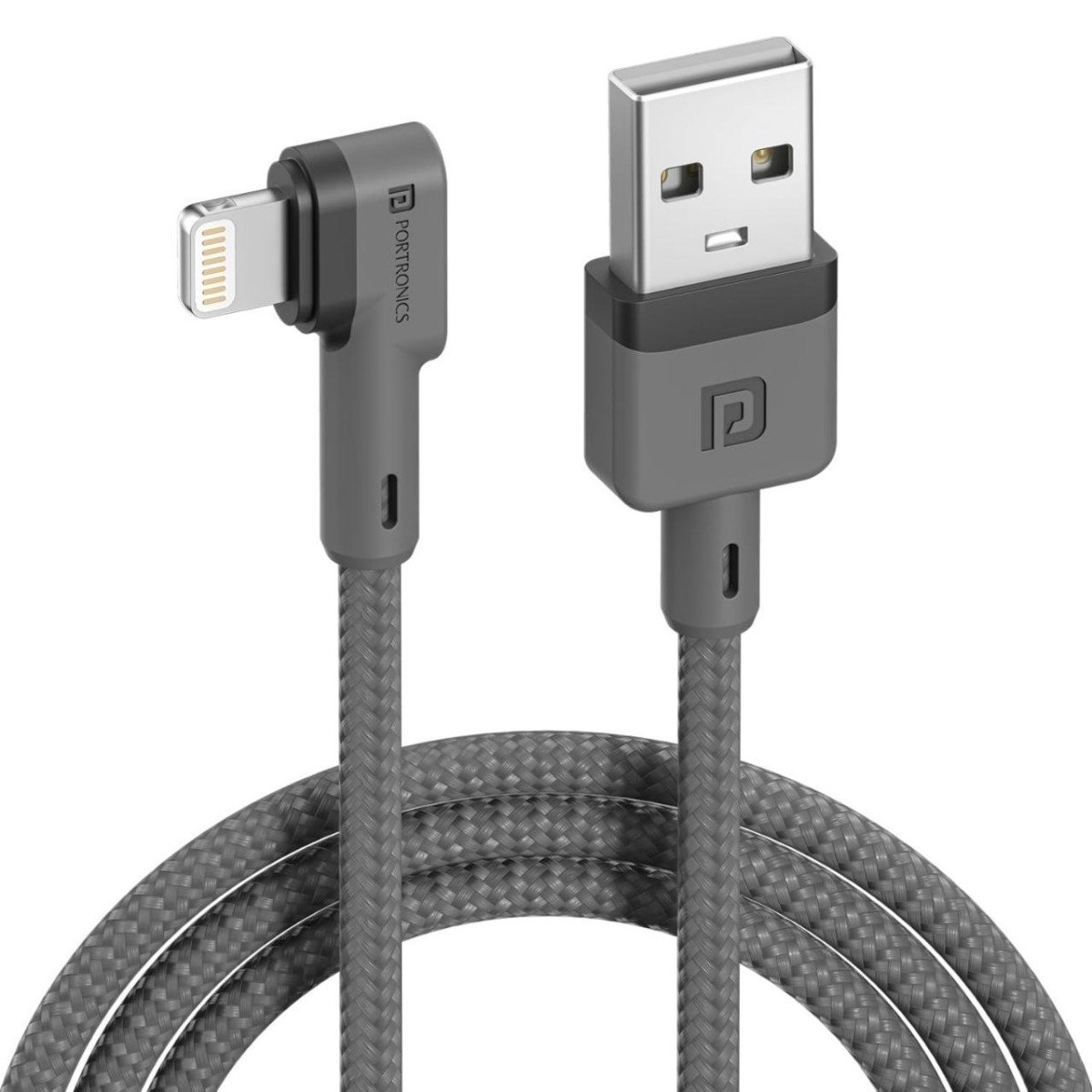 Portronics Konnect L 1 2m Fast Charging 3a 8 Pin Usb Cable