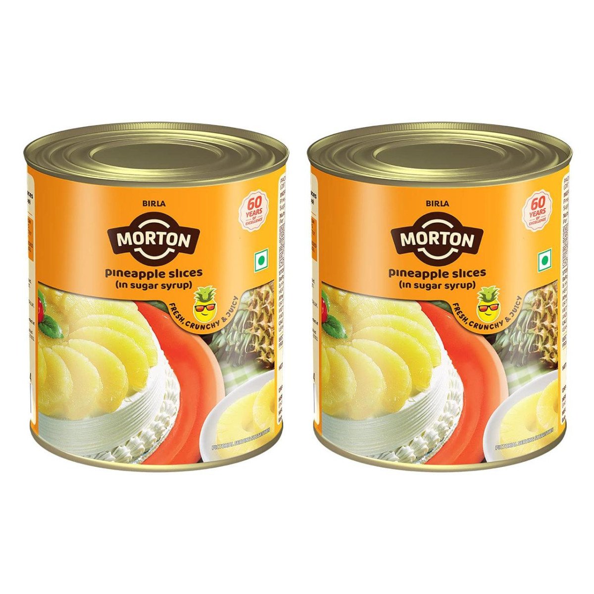 Birla Morton Pineapple Slices In Sugar Syrup 850 Gm Pack Of 2 279