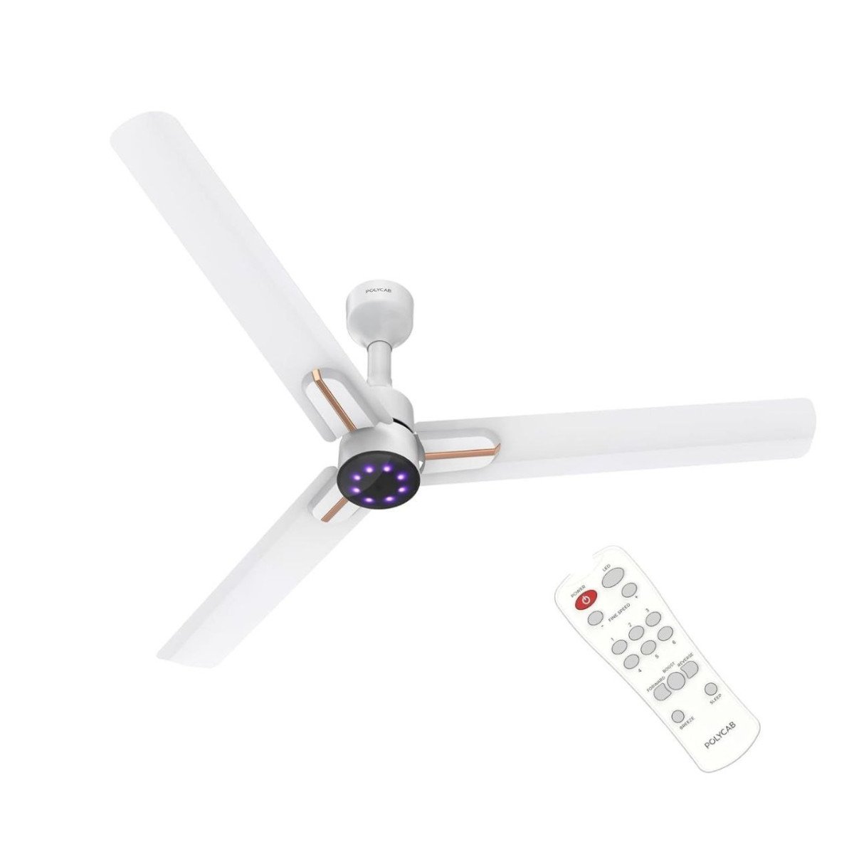 Grab 3 124coupon Polycab Wizzy Neo Led 2 0 1200mm Bldc Ceiling Fan With Remote