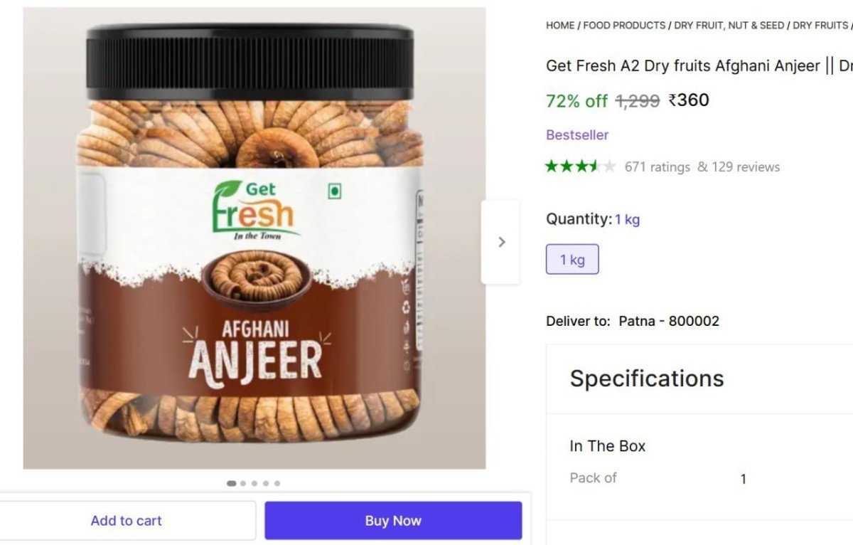 Afghani Anjeer 1kg 360