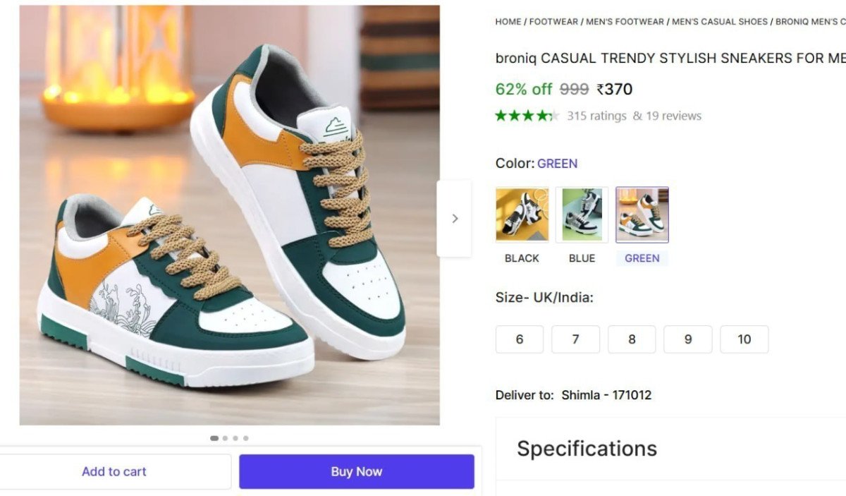 Trendy Stylish Sneakers For Men 370