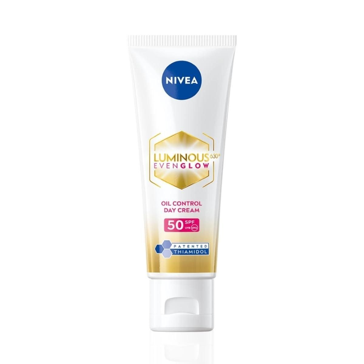 Coupon Nivea Luminous Even Glow Oil Control Day Cream Moisturizer Spf 50 40ml
