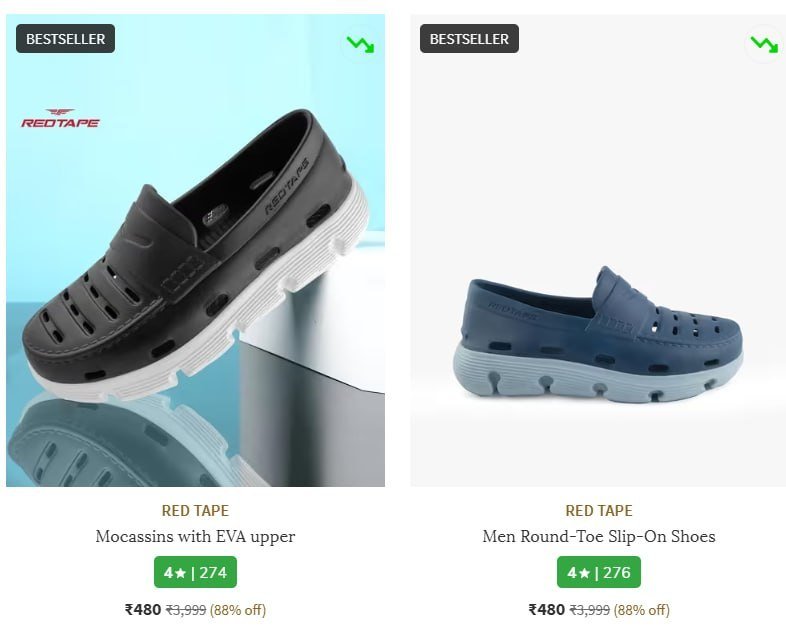 Ajio Red Tape Shoes At 88 Discount