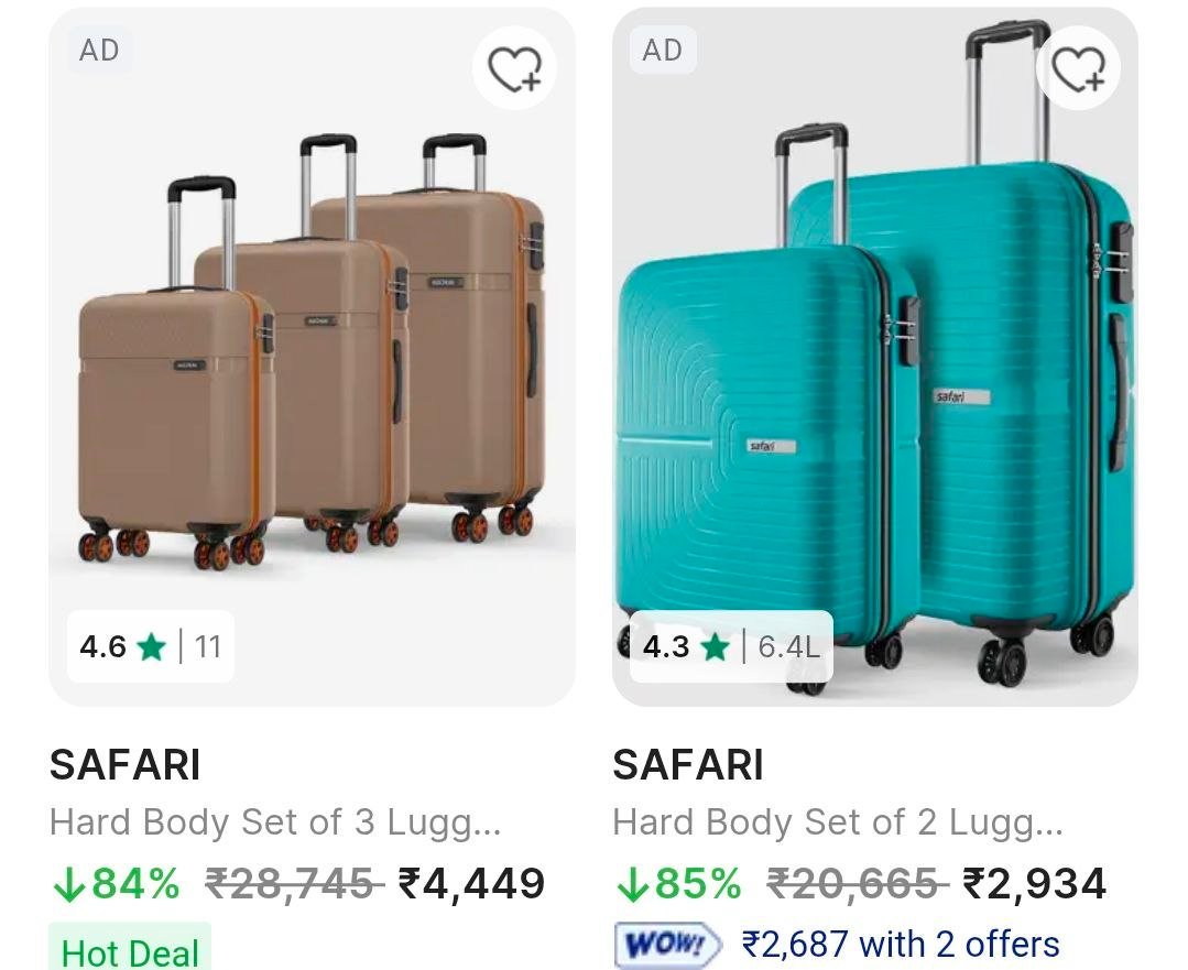 Flipkart Loot 85 On Branded Trolleys Link