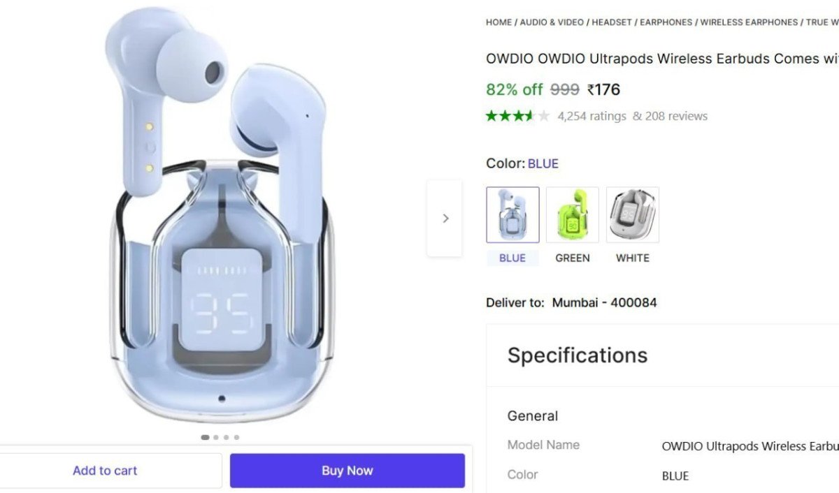 Ultrapods Earbuds Rs 176