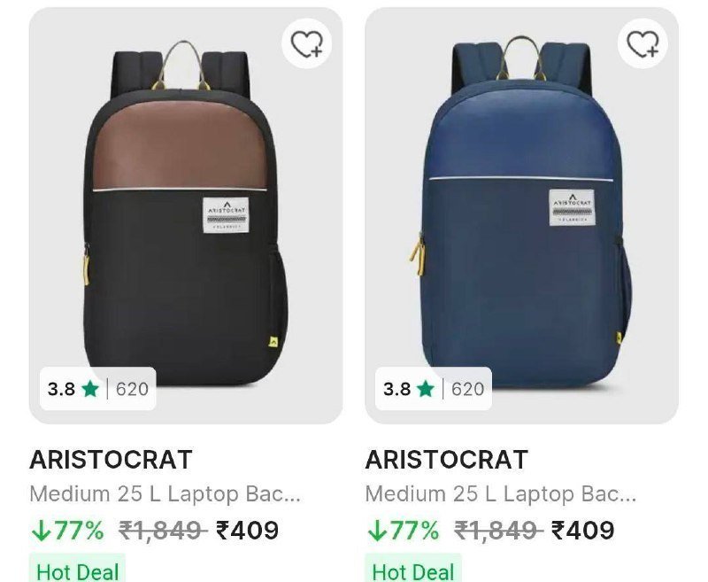 Flipkart Aristocrat Laptop Bags Starting From Rs 409