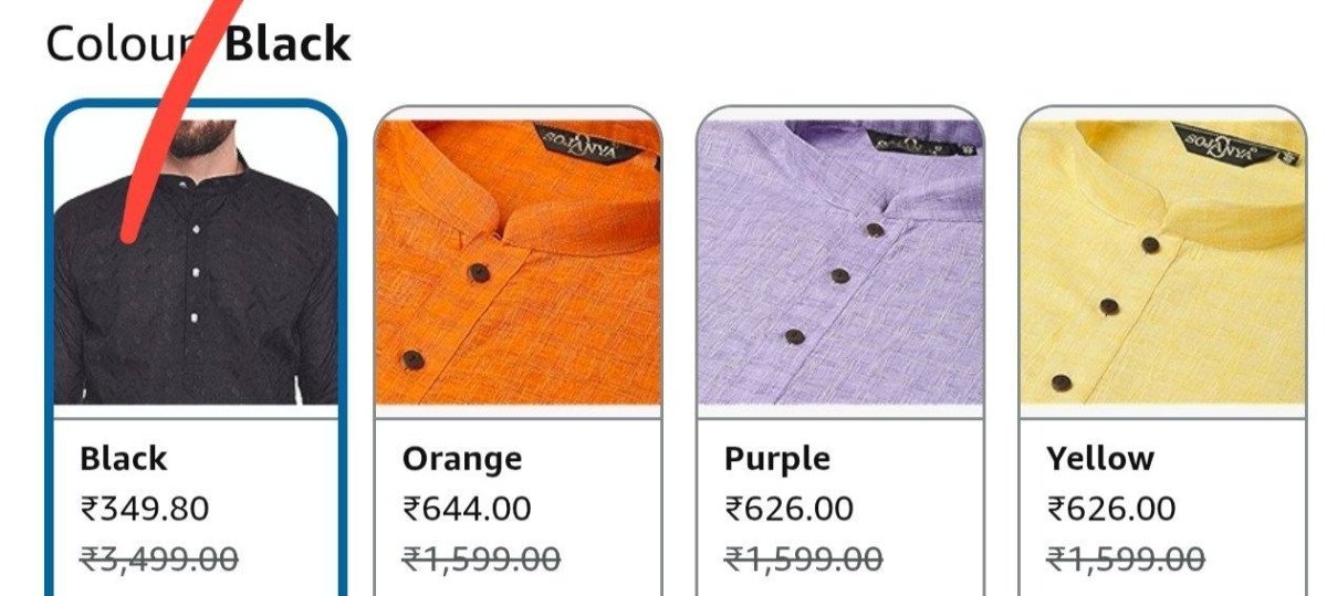 Grabmen S Cotton Kurta 349other Colour Costs More