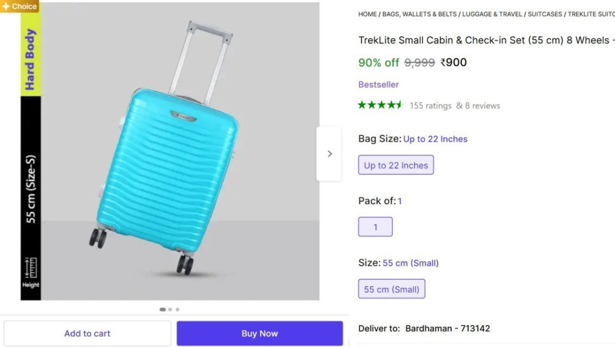 Hard Trolley Bag At 900