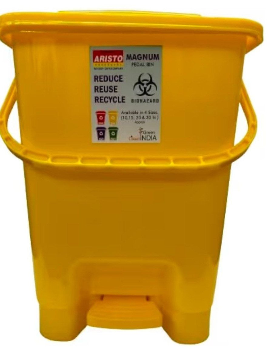 Grabaristo Plastic Pedal Dustbin With Handle 20 Ltr 379