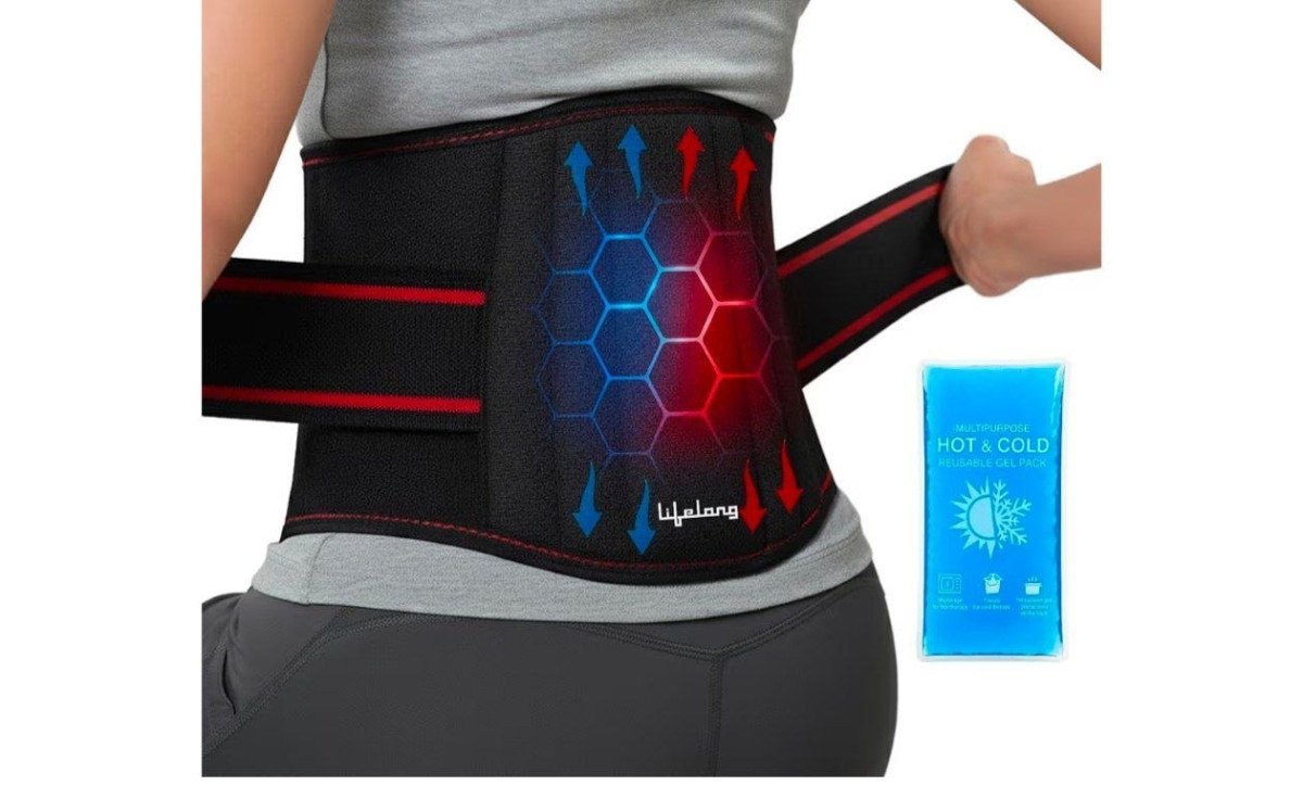 Lifelong Lumabr Sacral Belt With Hot Cold Pack 499