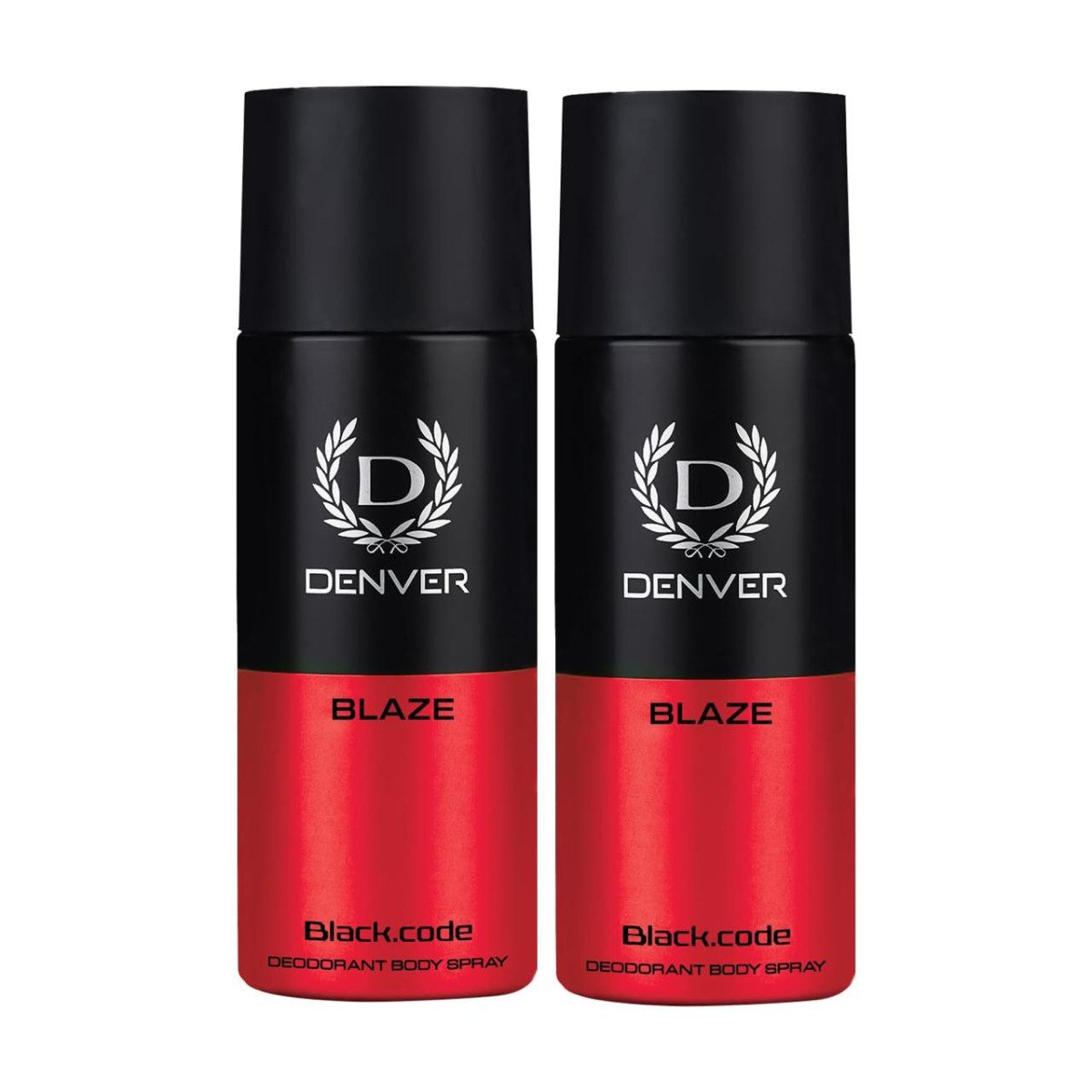 Denver Black Code Blaze Deodorant For Men - 150 Ml Each Pack Of 2 225