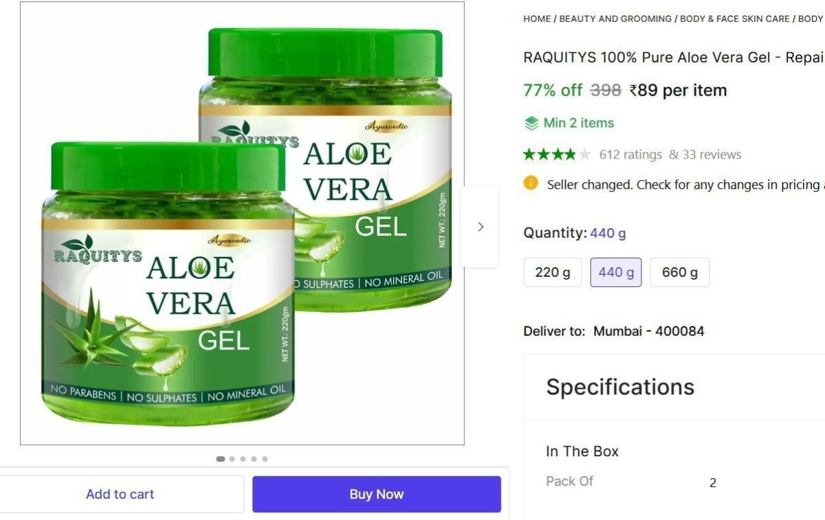 Aloe Vera Gel 89