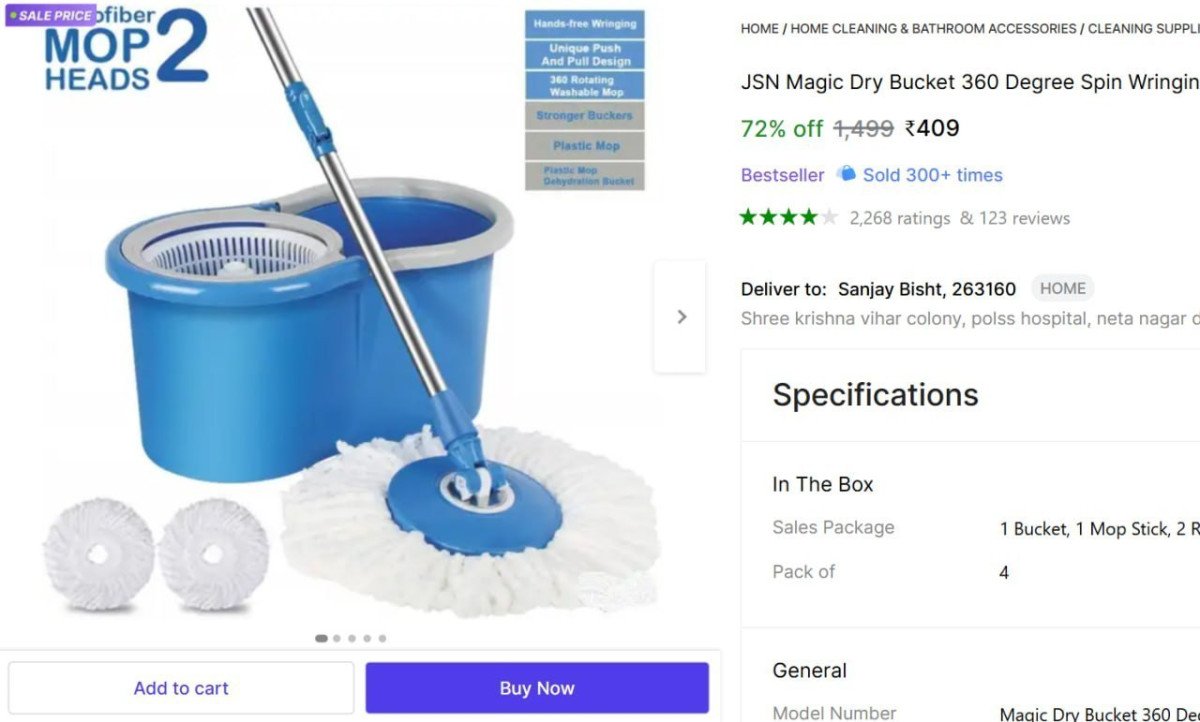 Floor Cleaning Mop Set 409