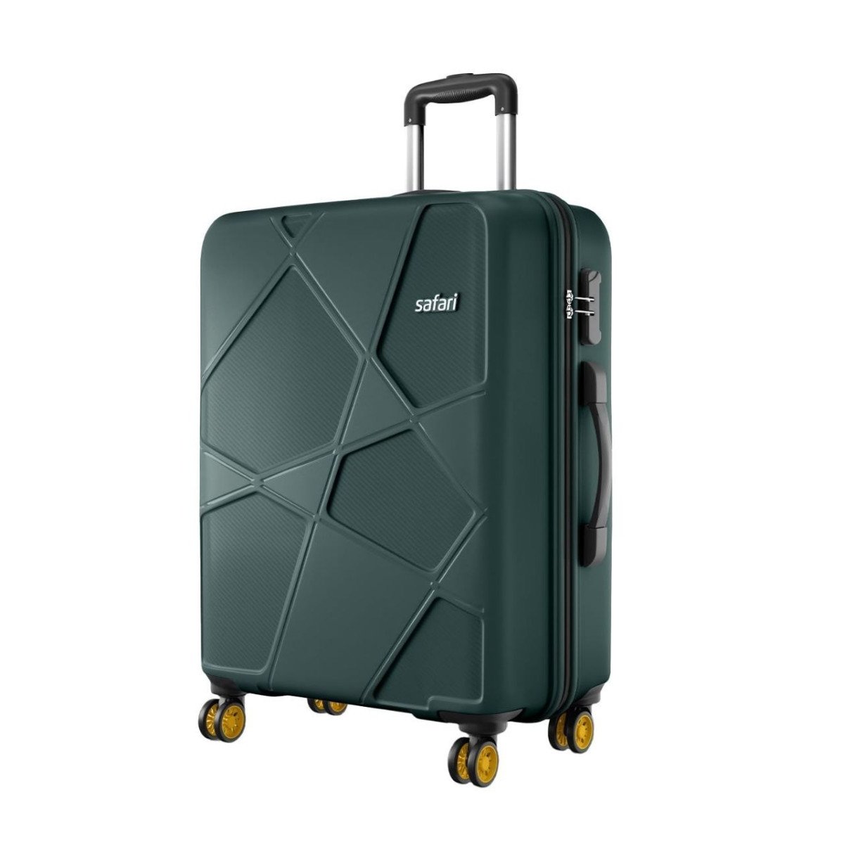 789safari Pentagon Pro Check-in Trolley Bag Hard Case Polypropylene 360 Wheeling Luggage With 8 Wheels Spinner