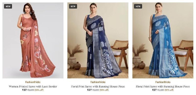 Ajio Women S Sarees Starting 30