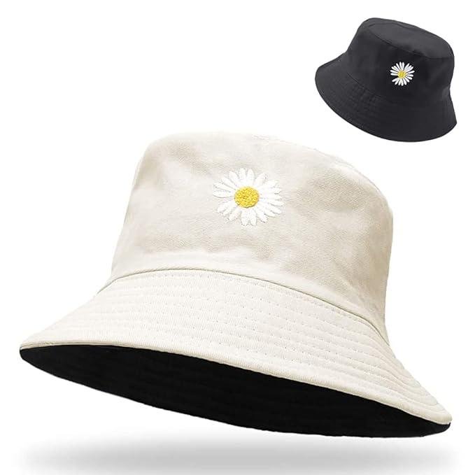 Palay Women Bucket Hat Foldable Cotton Sun Beach Hat Fisherman Hat 349