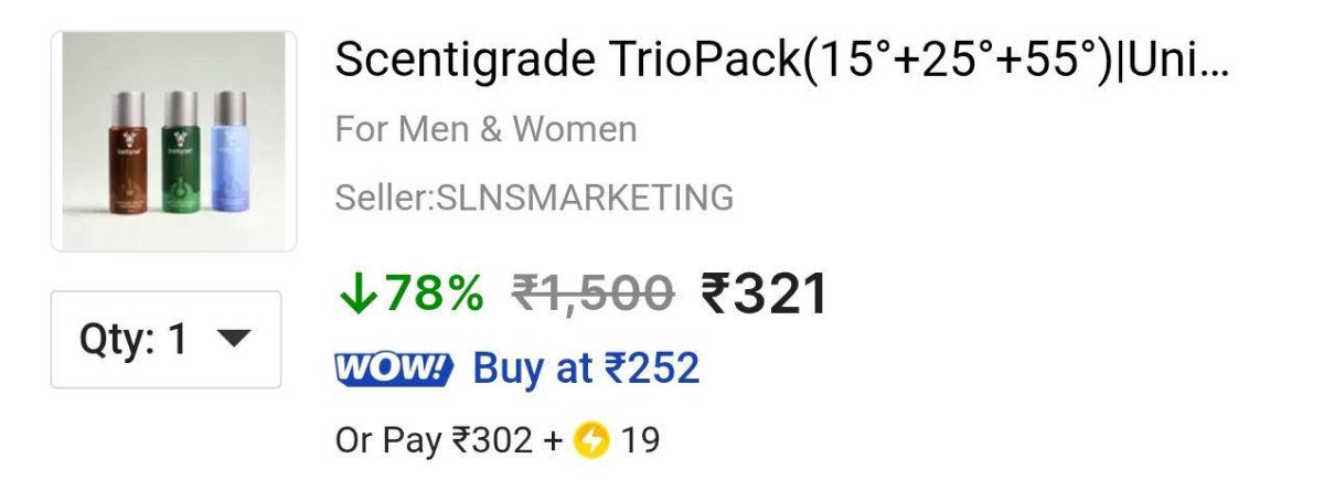 Loot Luxury Body Spray (pack Of 3) At 321 Reg 999