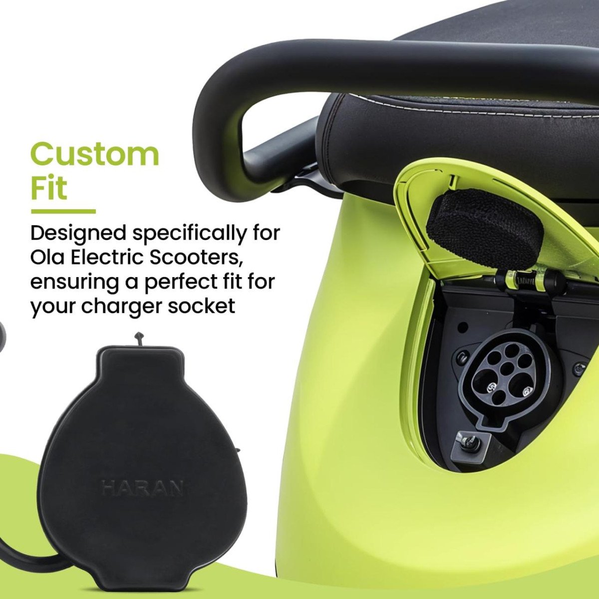 Haran Charger Socket Dust Cap Tpu Cover Compatible For Ola S1 Pro (1st 2nd Gen) S1 Air S1 X Dustproof 159