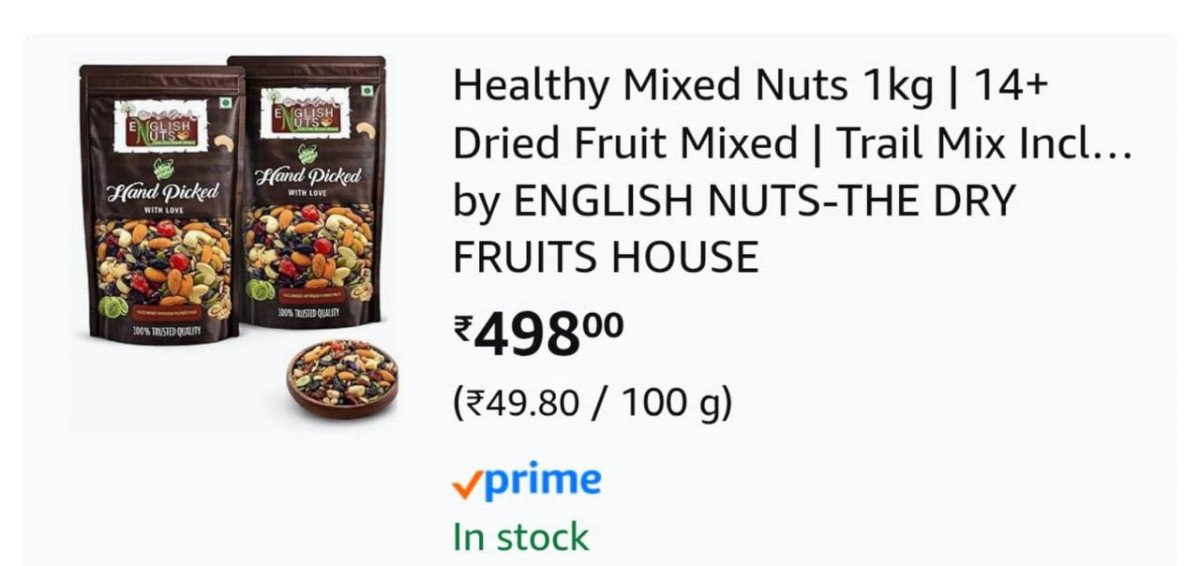 Loot 1 Kg Mixed Nuts At 498