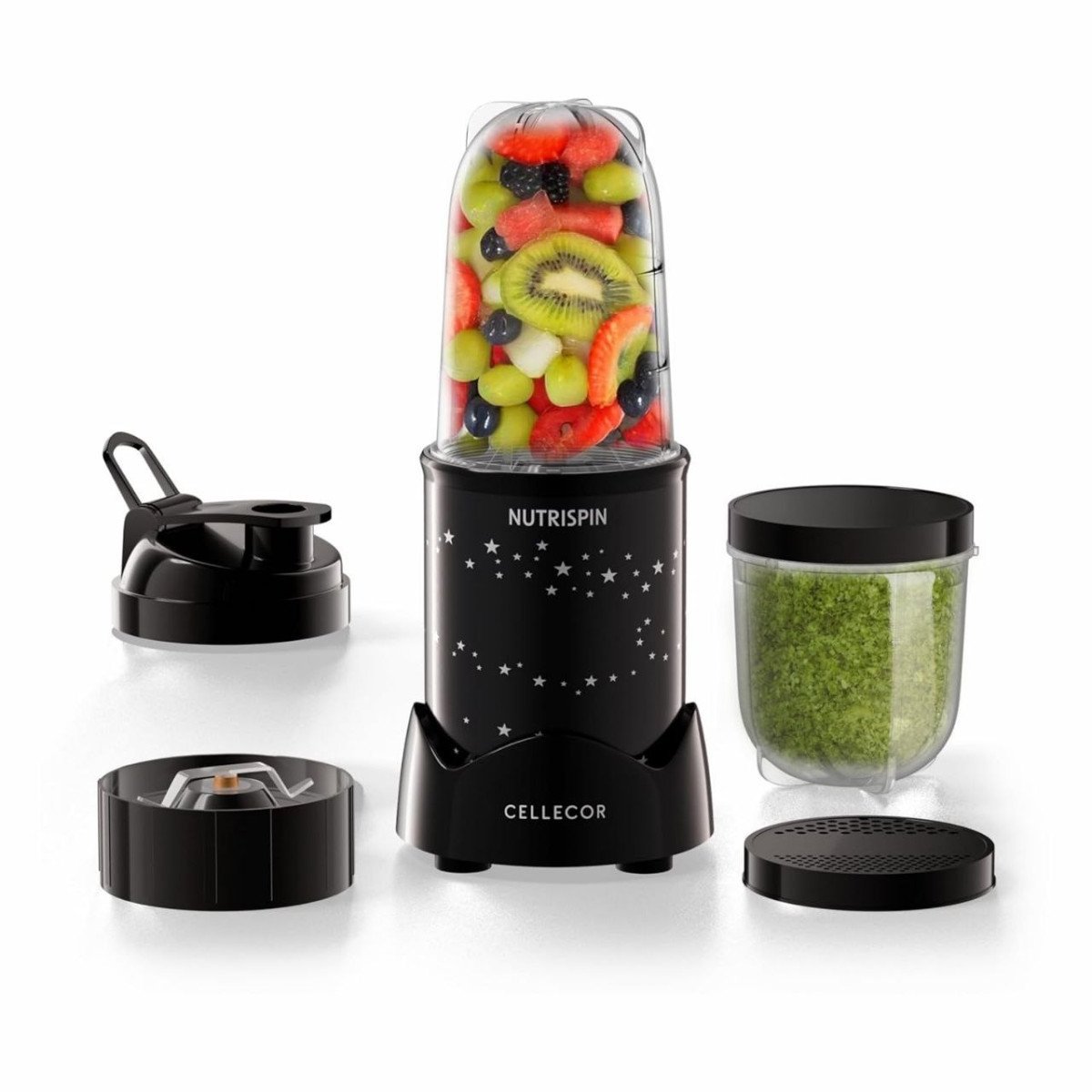 999cellecor Nutrispin 400w Nutri-blender 400w Personal Smoothie Blender With 23000 Rpm 2 Durable Jars