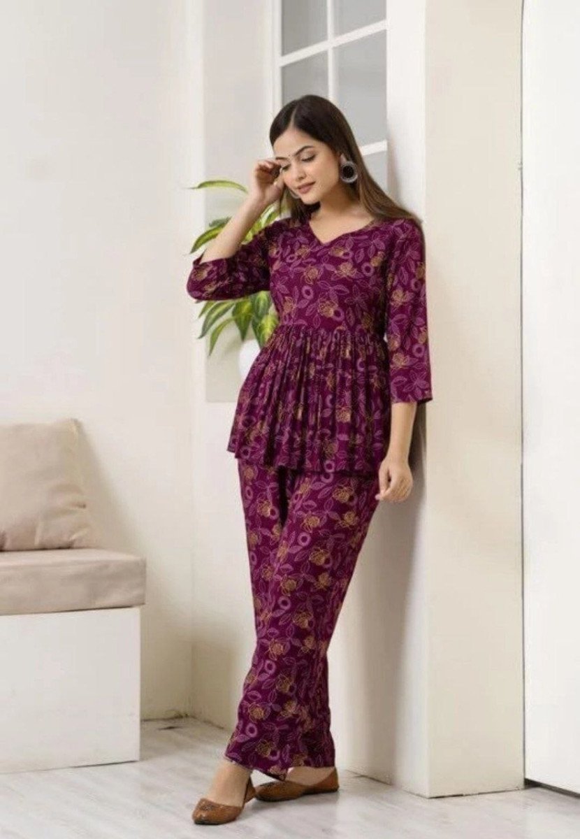 Women S Top Pant Co-ords Set 334