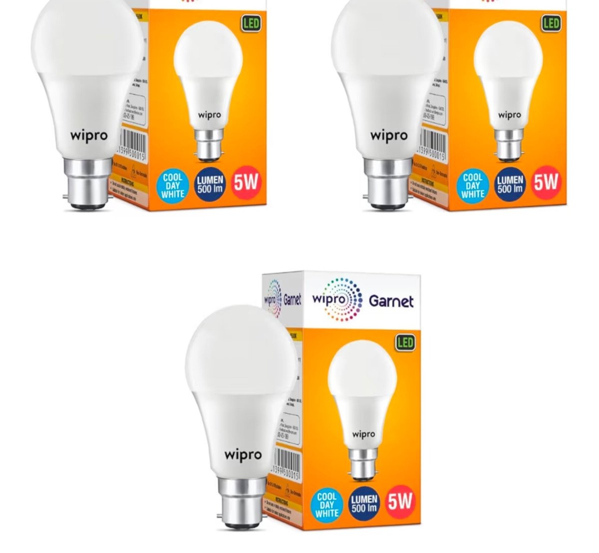 Grabwipro Garnet 5w Led Pack Of 3 169