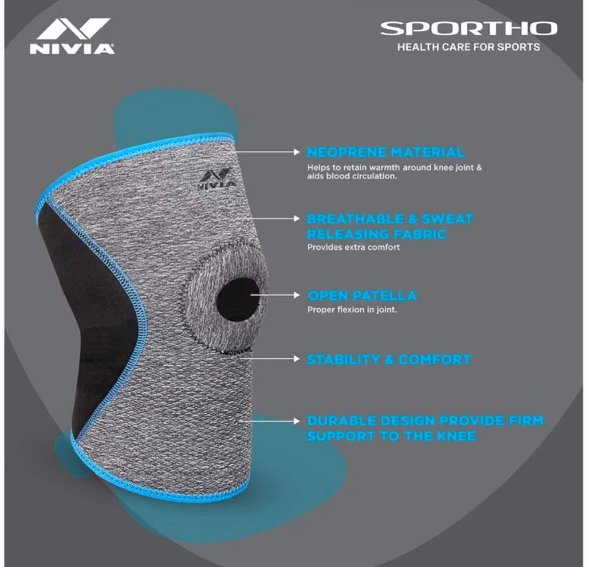 Nivia Orthopedic Knee Support 141